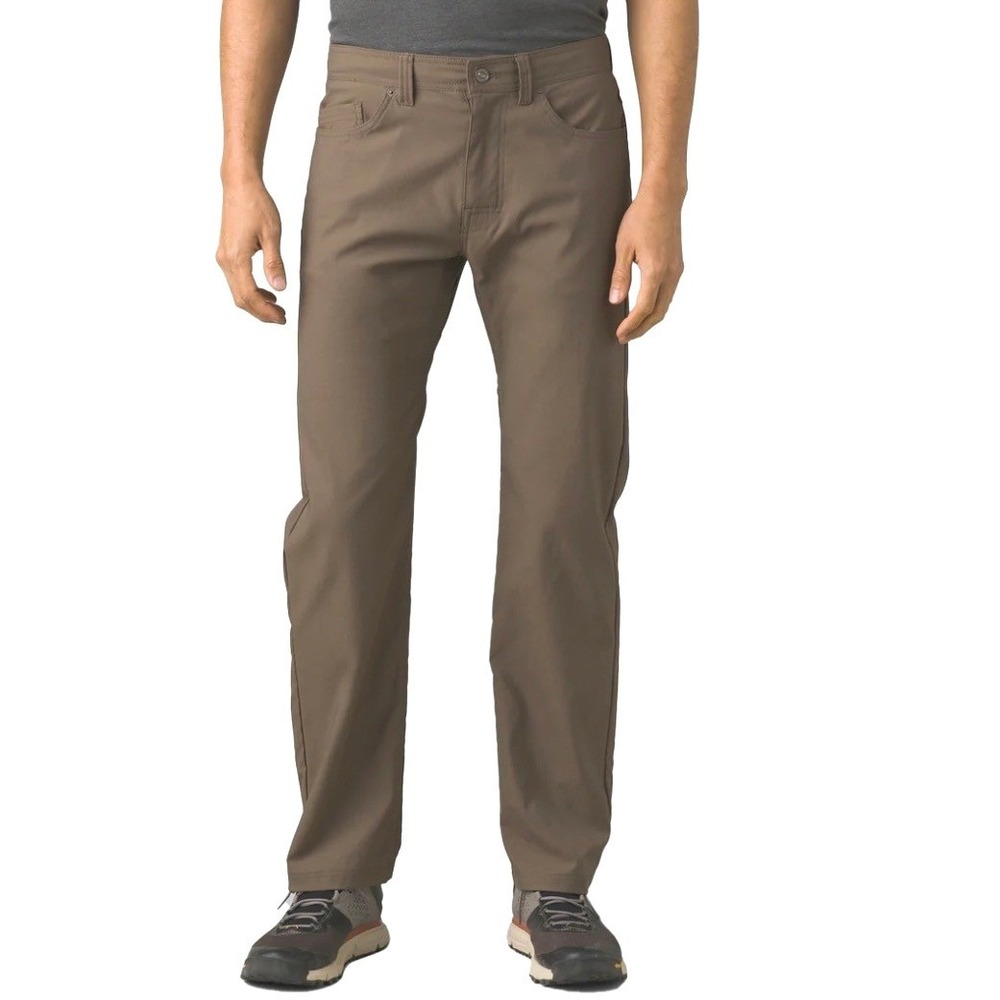 prAna NEW Brion Slim Pant II Mens 42x32 Brown Slim Fit Water Repellent Hiking